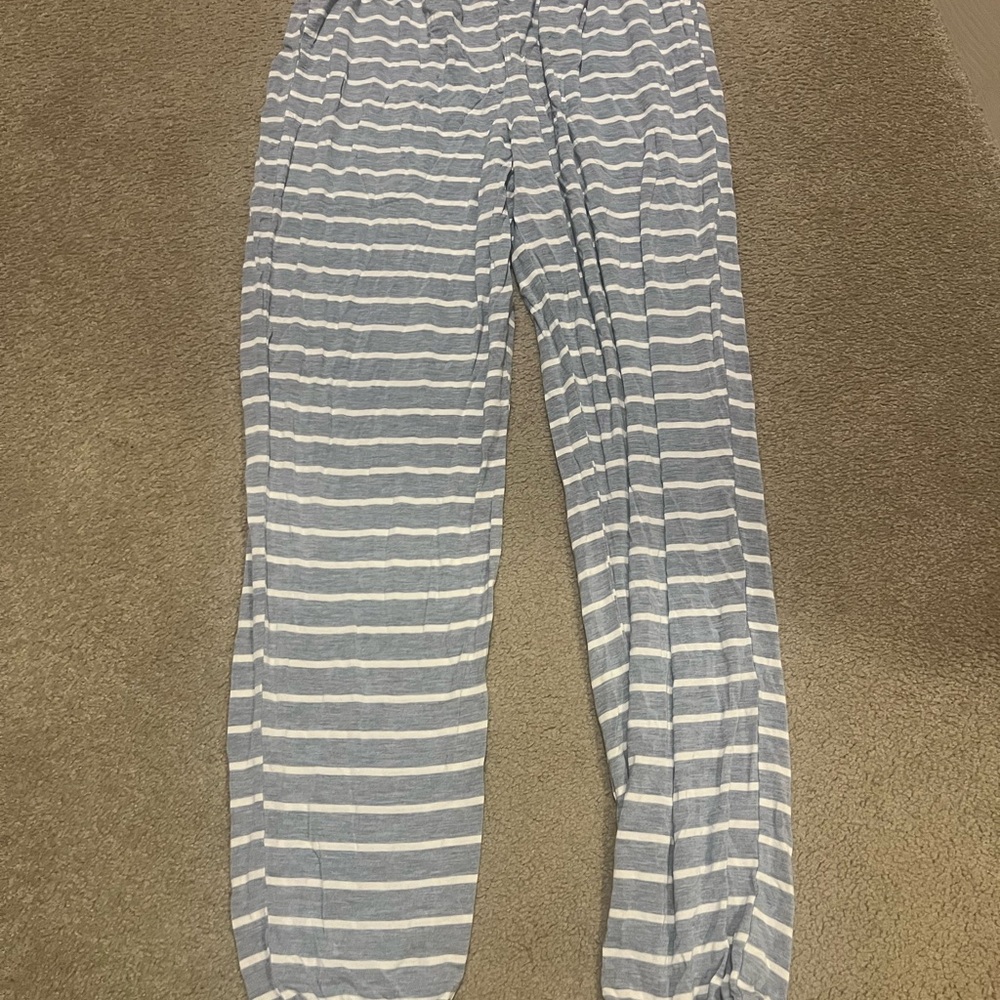 Striped Blue and White Pants